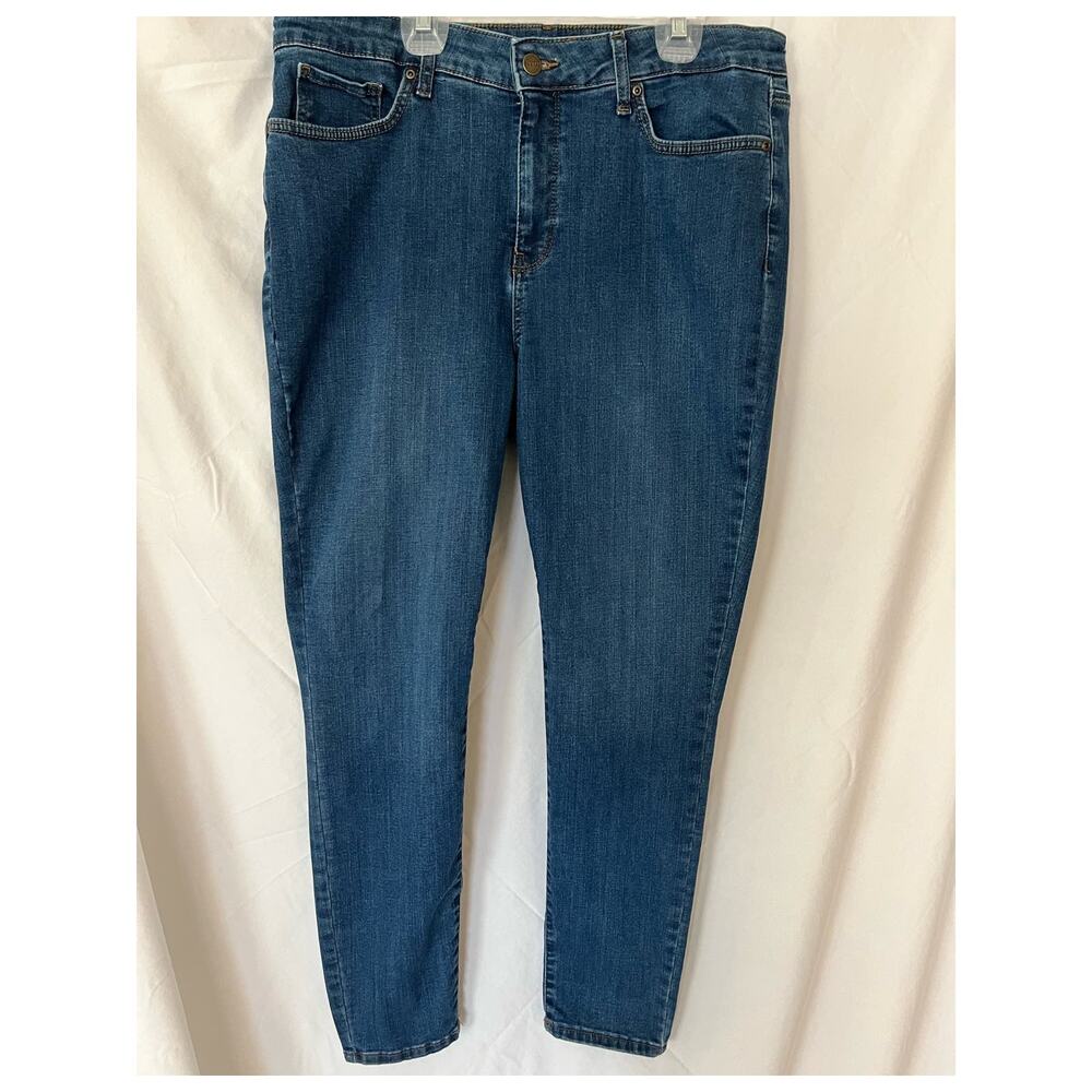 NYDJ Skinny Jeans with LiftxTuck technology Dark Wash 14